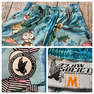 Flow Society‎ USA Shorts Mens M Lacrosse Blue Drawstring